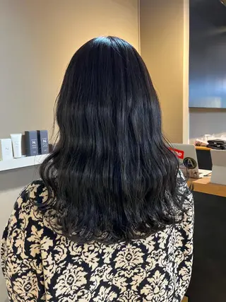 ミディアム カラー ヘアアレンジ メンズ キッズ マツエク・マツパ アイブロウ 透明感カラー🤎 ゆりのヘアスタイル