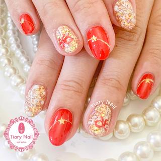 ネイル 💗🪽Tiary Nail🪽💗のネイルデザイン