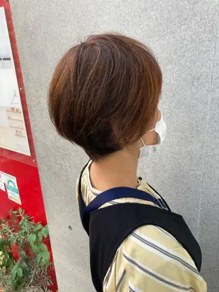 ショート 伸びても可愛いカラー 愛甲竜佑のヘアスタイル