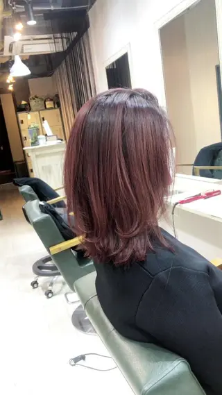 ミディアム 坂 直樹のヘアスタイル