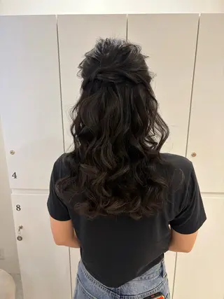 ロング ヘアセット/レイヤー 赤み消し/はるかのヘアスタイル