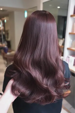 ロング カラー 韓国×艶ハイトーンが かわいい✨️リオ🍒のヘアスタイル