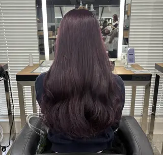 ロング miku/ラベンダー 透明感カラー🪻❤︎のヘアスタイル