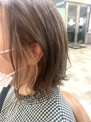 ミディアム ナツミ🌼新越谷/ 骨格修正/艶髪のヘアスタイル