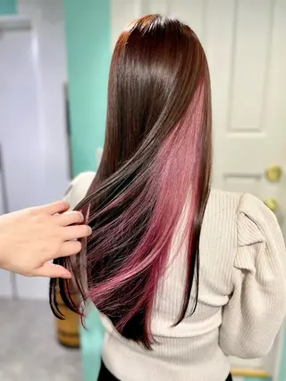 ロング 原 千景のヘアスタイル