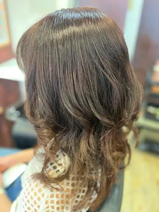 ロング カラー 織田 英之のヘアスタイル