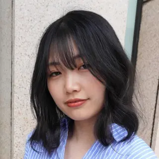 セミロング パーマ ❇️安達 優心❇️ レイヤー/艶髪特化のヘアスタイル