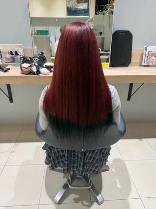 ロング カラー 作長 晃希のヘアスタイル