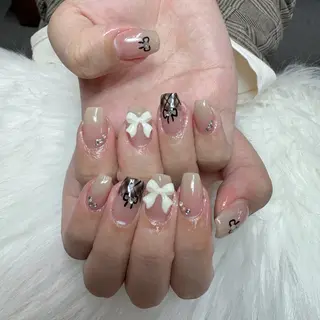 ネイル 🎀nana🫧 ワンホンネイル🎀のネイルデザイン