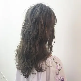 セミロング カラー ヘアアレンジ 店長 大方康暉のヘアスタイル