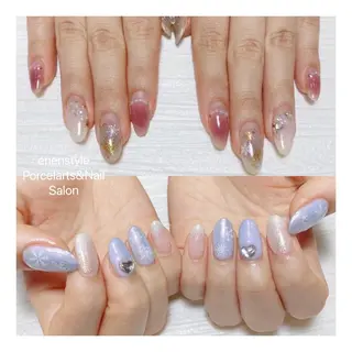 ミディアム ネイル 🐾enen style 🐾のネイルデザイン
