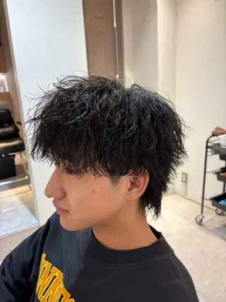 パーマ メンズ メンズパーマ美容師 りゅうせいのヘアスタイル