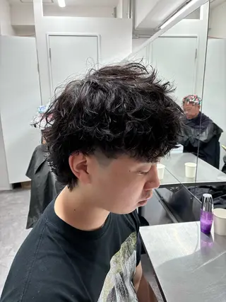 ショート パーマ メンズ 💈メンズパーマ特化 💈颯太のヘアスタイル