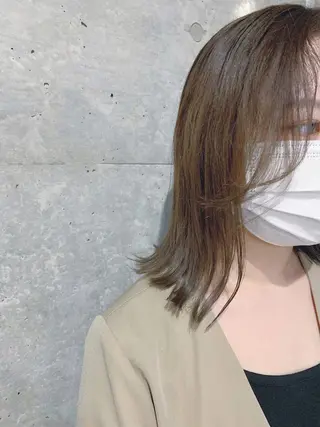 カラー ボブパーマコテ巻き風 パーマNo1深江秀平のヘアスタイル