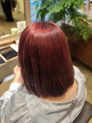 ミディアム 谷岡 沙也佳のヘアスタイル