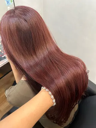 ロング カラー 藤間 帆乃夏（とうまほのかのヘアスタイル