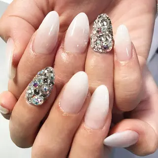ネイル 渋谷/チップ長さ出し 👑アプレgel-xのネイルデザイン