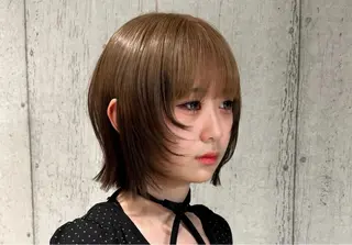 ショート カラー 柔め透明感血色カラー 暖色/レイヤー/ゆいのヘアスタイル
