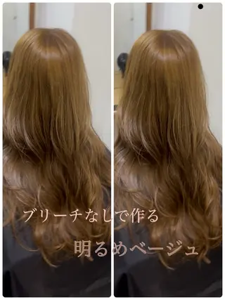 カラー ✨🎨ブリーチなし 透明感カラー✨美友のヘアスタイル
