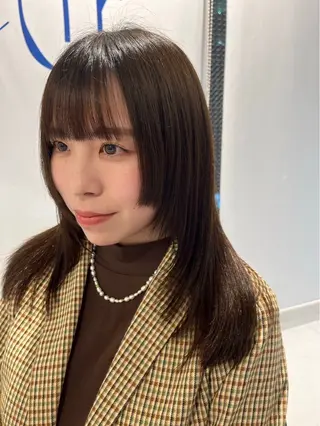 ミディアム カラー air aoyama 大地勇人のヘアスタイル