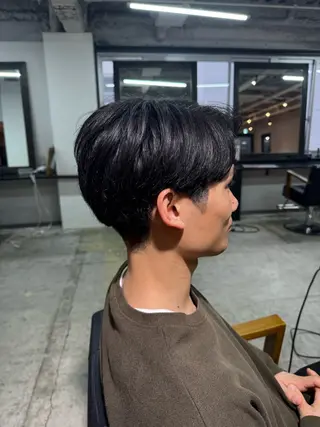 ミディアム 林 真那のヘアスタイル