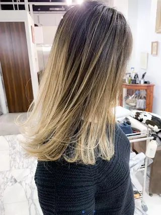 セミロング エクステ(レミー毛) NINEのヘアスタイル
