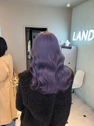 セミロング カラー ブリーチカラー 🩵MIZUKIのヘアスタイル