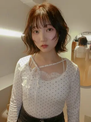 カラー 長谷川 結奈のヘアスタイル