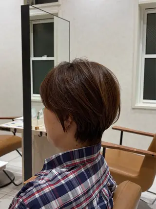 ショート ⭐️うる艶カラー 募集　まゆ⭐️のヘアスタイル