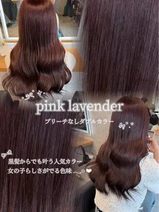 カラー 暖色/透明感カラー 🤍yuzuho🫧のヘアスタイル