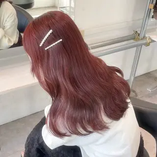 ロング カラー ラベンダー💜 グレージュ🩶のヘアスタイル