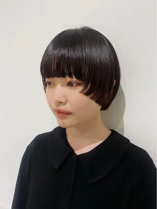ショート カラー 茉樹@pullnoc /新宿/ボブ/モードのヘアスタイル