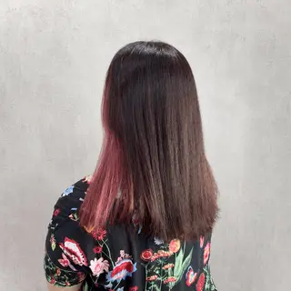 ミディアム カラー Aina ʚ透明感ɞ ブリーチ特化✨艶感のヘアスタイル