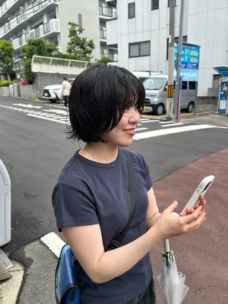 ショート パーマ きたむら ひかりのヘアスタイル