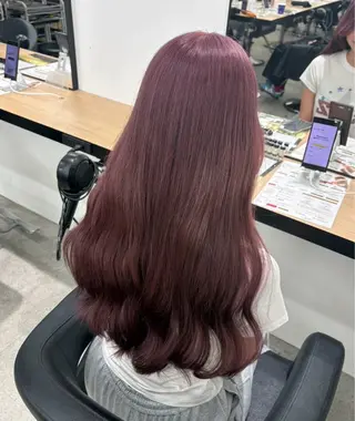 ロング miku/ラベンダー 透明感カラー🪻❤︎のヘアスタイル