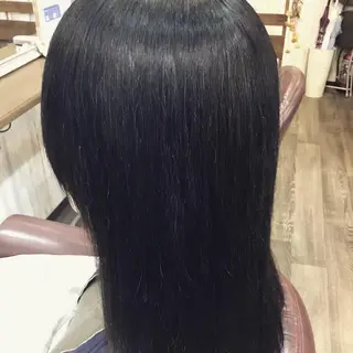 セミロング カラー パーマ 金崎 新吾のヘアスタイル