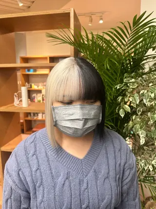 カラー ブリーチカラー/ わきたちえ🌻のヘアスタイル