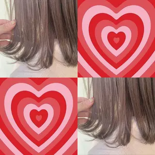 ミディアム カラー 暖色/ブリーチカラー 🎀 M i k uのヘアスタイル