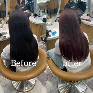セミロング カラー Lond robinのヘアスタイル