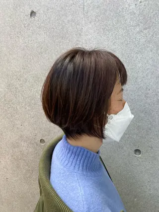 ショート 伸びても可愛いカラー 愛甲竜佑のヘアスタイル