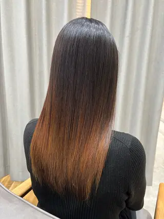 ロング カラー パーマ 🤍美髪縮毛/髪質 改善/池上夏凜🤍のヘアスタイル