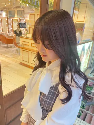 ロング カラー ヘアアレンジ 清水 ちひろ ✄トップスタイリストのヘアスタイル