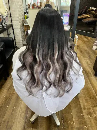 ロング カラー きむえり/髪質改善 /うねり広がり改善のヘアスタイル