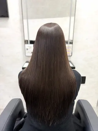 ロング 縮毛矯正/レイヤー カットtomonaのヘアスタイル