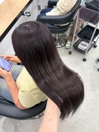 ロング miku/ラベンダー 透明感カラー🪻❤︎のヘアスタイル