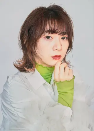 ミディアム enx天王町店 伊藤 愛央のヘアスタイル
