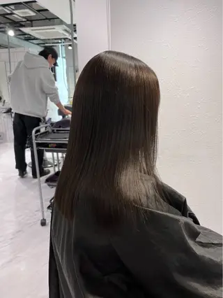ロング カラー 透明感オリーブ🌿‬ HARUNE🕊のヘアスタイル