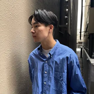 ショート パーマ メンズ 久保田大賀 /札幌美容師のヘアスタイル