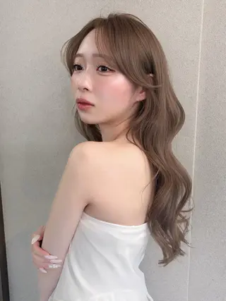 ロング 💛レイヤー/ベージ ュ/kokoro💛のヘアスタイル