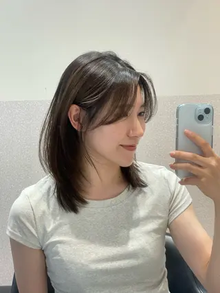 ミディアム ❤︎︎韓国ヘア❤︎︎ 𝑺𝒉𝒊𝒉𝒐のヘアスタイル